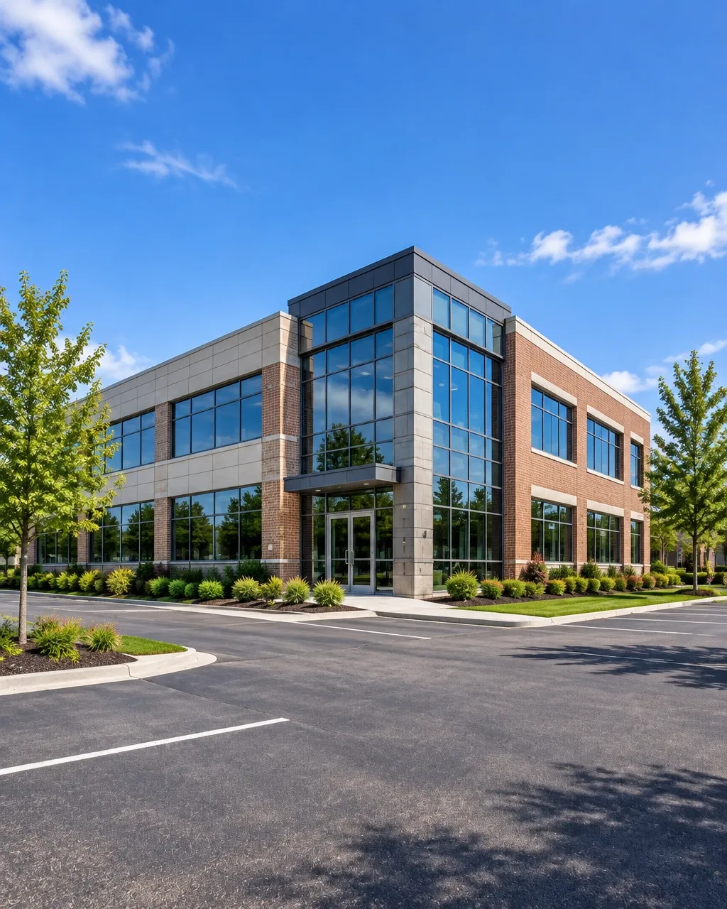 Modern commercial office building in Southeast Wisconsin